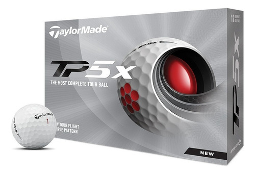 Pelotas Golf Taylormade Tp5x - Caja X12 Color Blanco