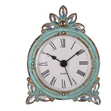 Nikky Home Reloj De Mesa Cuarzo Estaño Vintage