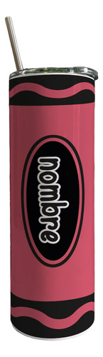 Termo Café Skinny Tumbler Crayon Personalizable Miss Profe