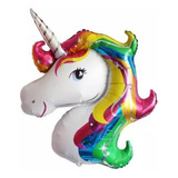 Globo Metalizado En Forma De Unicornio Blanco 75x103c Grande