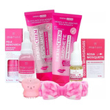 Kit Limpeza Pele Cuidado Facial Profissional Rosa Mosquetta.