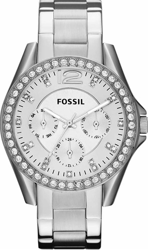 Reloj Fossil Stella Es3202 Platead Para Dama Nuevo Original