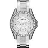 Reloj Fossil Stella Es3202 Platead Para Dama Nuevo Original