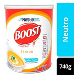 Alimento En Polvo Boost Senior Sabor Neutro Sin Lactosa 740g