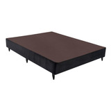 Base Sommier Camurça Preto Casal (138x188x23) - Ortobom