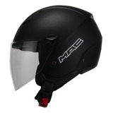 Casco Moto Abierto Mac Helmets Beat Negro Mate