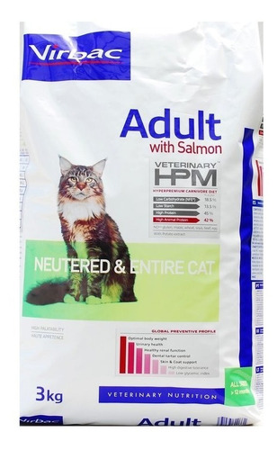 Virbac Alimento Gato Adulto Salmon Neutered & Entire Cat 3kg