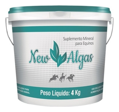 New Algas 4 Kg ( Fonte De Cálcio P/ Aves, Equino E Bovino )