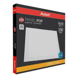 Painel Quadrado Embutir Pop - 40x40 30w - Avant