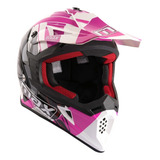 Casco Motocross Enduro Max Jump Purple V325 2019 Premium