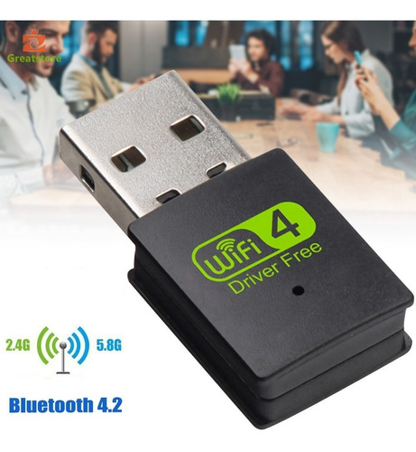 Adaptador Usb Wifi + Bluetooth, 2.4 Ghz, 150 Mbps