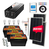 Kit Solar 1800 Watts Cale Inversor 1000w Onda Pura Con. Mppt