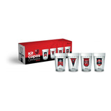 Conjunto 4 Copos Americanos 190ml Cerveja- Oficial-flamengo