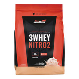 Whey Protein 3w Nitro2 900g Isolado Concentrado - New Millen Sabor Baunilha