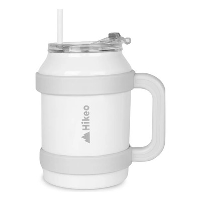 Termo de Acero Inoxidable de Doble Pared XL 1.5 Litros, Vaso Termico con Popote y Tapa Hermetica. Mantiene Bebidas Frias 10 Horas y Calientes 8 Horas | Envío gratis