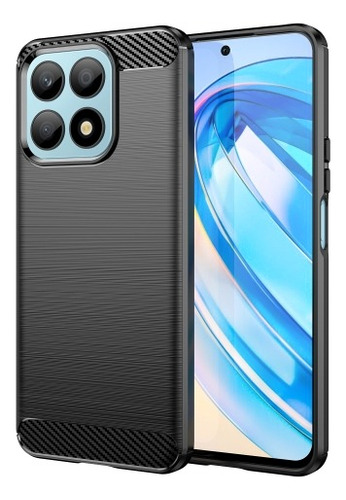 Capa Para Huawei Honor X8a (tela 6.7) Carbon Fiber