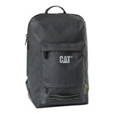 Mochila Impermeable Caterpillar Cat Verso Con Porta Notebook Color Negro