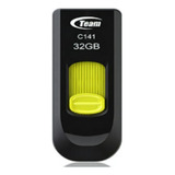 Memoria Usb Teamgroup 32gb C141 2.0 Amarilla Tc14132gy01 /v Color Amarillo