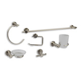 Cnx Kit De Accesorios Para Baño Con Acabado Satinado