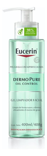 Eucerin Dermopure Oil Control Gel Limpiador Facial X 400 Ml