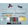 Emblema Eci-multi V6 3000 Laterales Mitsubish Montero Dorado