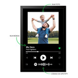 Porta Retratos Interativo Spotify Presente Dia Dos Pais