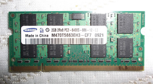 Memoria Ram 2gb 2rx8 Pc2  6400s Samsung Laptop