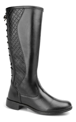 Botas Femininas Texana Rodeio Country Cano Alto Bico Redondo