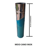 Meio Cano Chaminé Para Fogão A Lenha Inox  Nº1 110mm X0,50mt