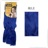 Jumbo Jumbão Crespo Black Beauty 400 Gramas 126 Cm Cor Azul #blue