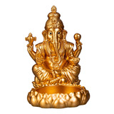 Senhor Ganesha Sentado Estátua Tealight Vela Suporte