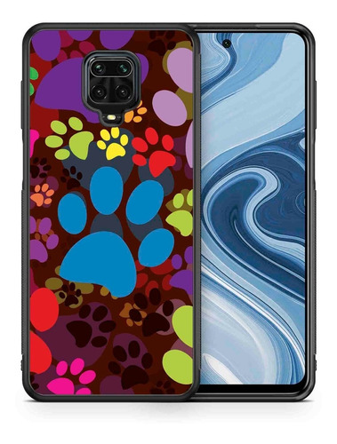 Funda Xiaomi Redmi Huellas De Colores Tpu Uso Rudo