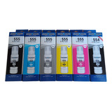 Pack 6 Tintas Compatibles T554 T555 L8160 L8180 Factura 555