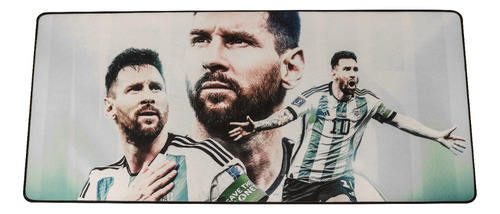 Mousepad Xl 90cm X 40cm X 3mm Cosido B Lionel Messi