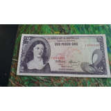 Billete De 2 Pesos Oro De 1977 De Colombia