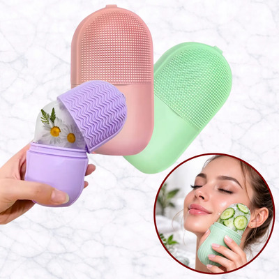 Masajeador Rodillo Facial Silicona Ice Crioterapia Hielo | Envío gratis