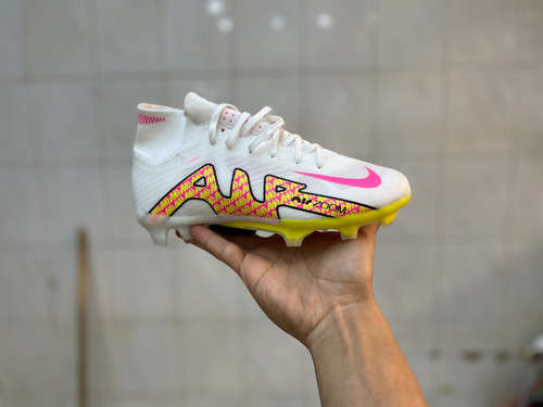 Tachos De Futbol Mercurial Blancos Amarillo Niños