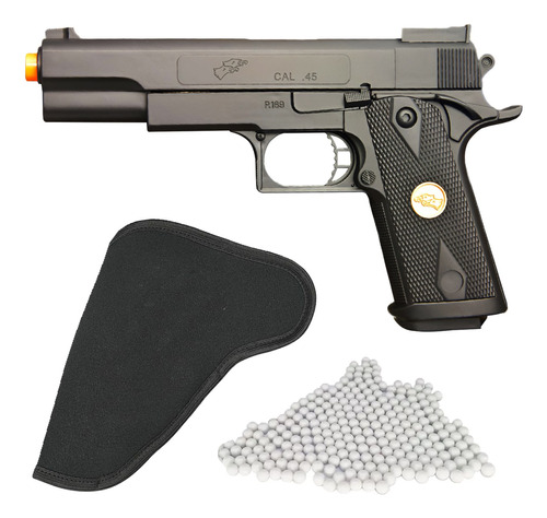 Pistola Airsoft Spring P169 1911 6mm Double Eagle + Coldre