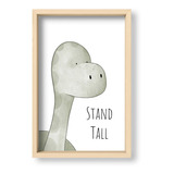 Cuadros Bebes 20x30 Box Natural Stand Tall Dino