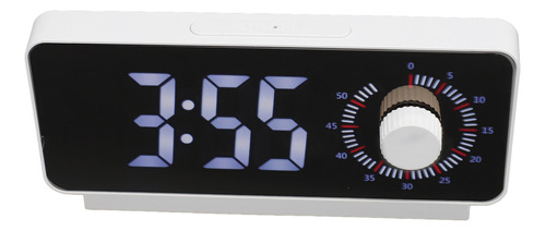 Reloj Despertador Digital Con Espejo Led Recargable De 10° C