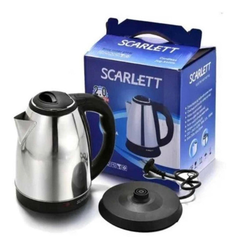 Tetera Cafetera Electrica Scarlett 2 Litros Inoxidable 