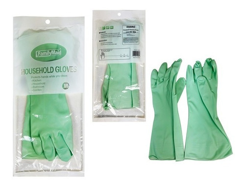 Guantes Latex Multiuso Aseo Lavar  Trastes Cocina 2 Pares