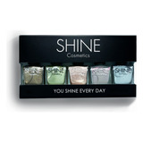 Kit Metallic Esmaltes Shine Cosmetics 1 - mL a $560