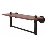 Allied Waverly Place Solid Ironwood Estante De Latón Con Bar