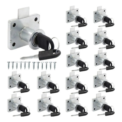 Cerradura Con Llaves Para Muebles, Kit De 15 Piezas, Chapa De Seguridad Para Cajón, Closet Y Gabinete, Protección Para Niños, Fácil Instalación, Metal Resistente, Ideal Para Hogar Y Oficina | Meses sin interés