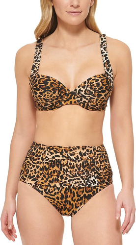 Calvin Klein ® Conjunto De Mujer 2 Piezas Bikini Leopardo