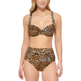 Calvin Klein ® Conjunto De Mujer 2 Piezas Bikini Leopardo