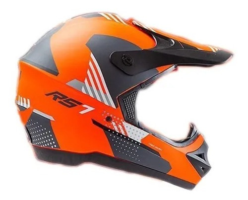 Casco Motocross Enduro Hawk Rs7 F Naranja Talle Xl Spot Moto