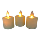 Velas Luz Led Pequeña X12 Unidades Decorativas              