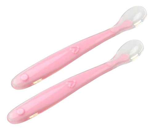 Set De Dos Cucharas De Silicona Bebe Y Niños